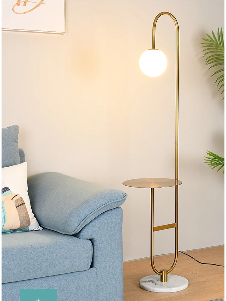 Современный напольный светодиодный светильник лампа с круглым столом лампы для