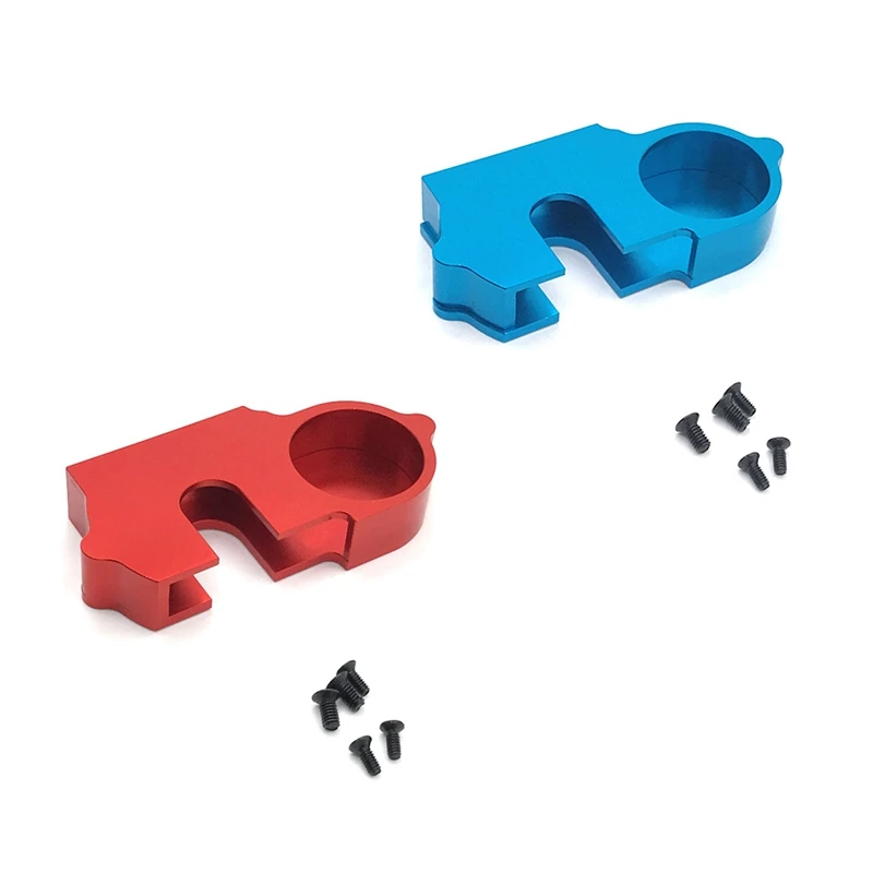 

2 Set Metal Reduction Gear Cover Dust Cover 144001-1262 For Wltoys 144001 1/14 RC Car Upgrade Parts ,Red & Blue