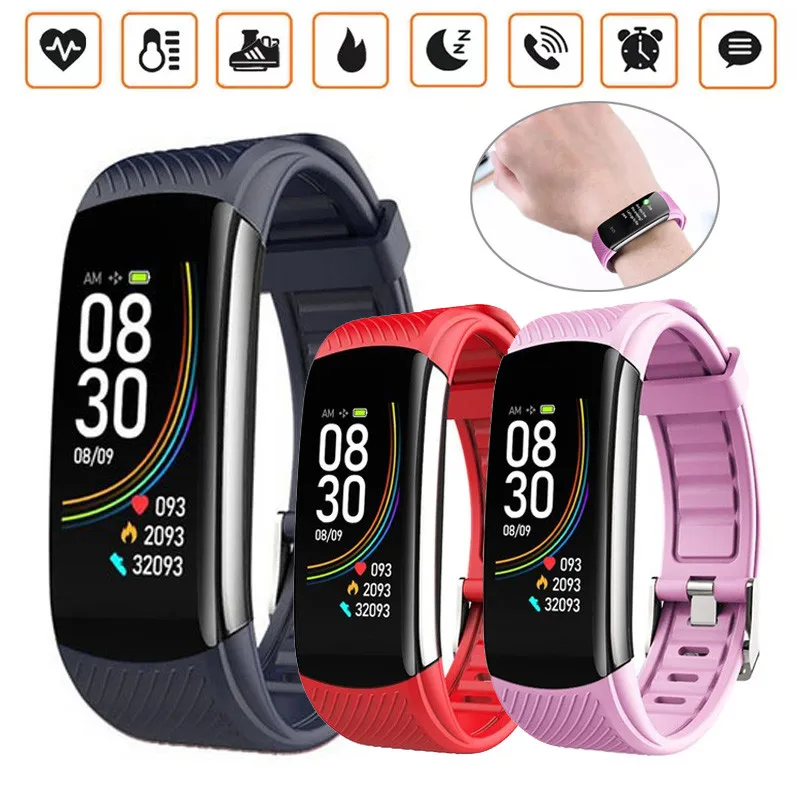 

Smart Watch Heart Rate Monitor Sport Bracelet Calls/Messages Reminder Fitness Wristband for iPhone Samsung LG Xiaomi Huawei Moto