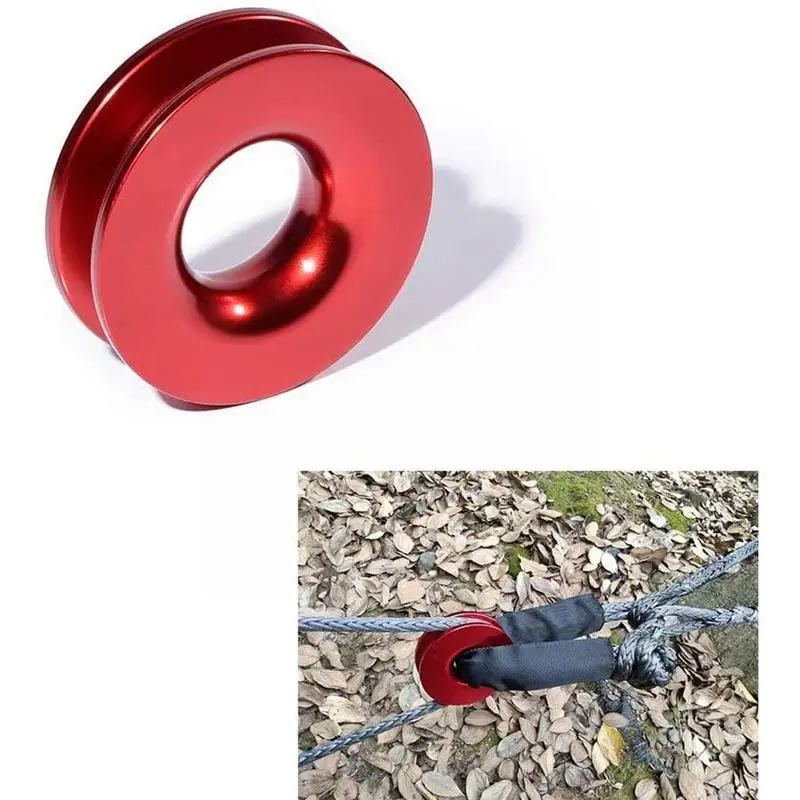 

Aluminum Recovery Ring Snatch-Ring Block Snatch Pulley Tow 1/2" 41000lb For 3/8 Rope 4x4 Recovery