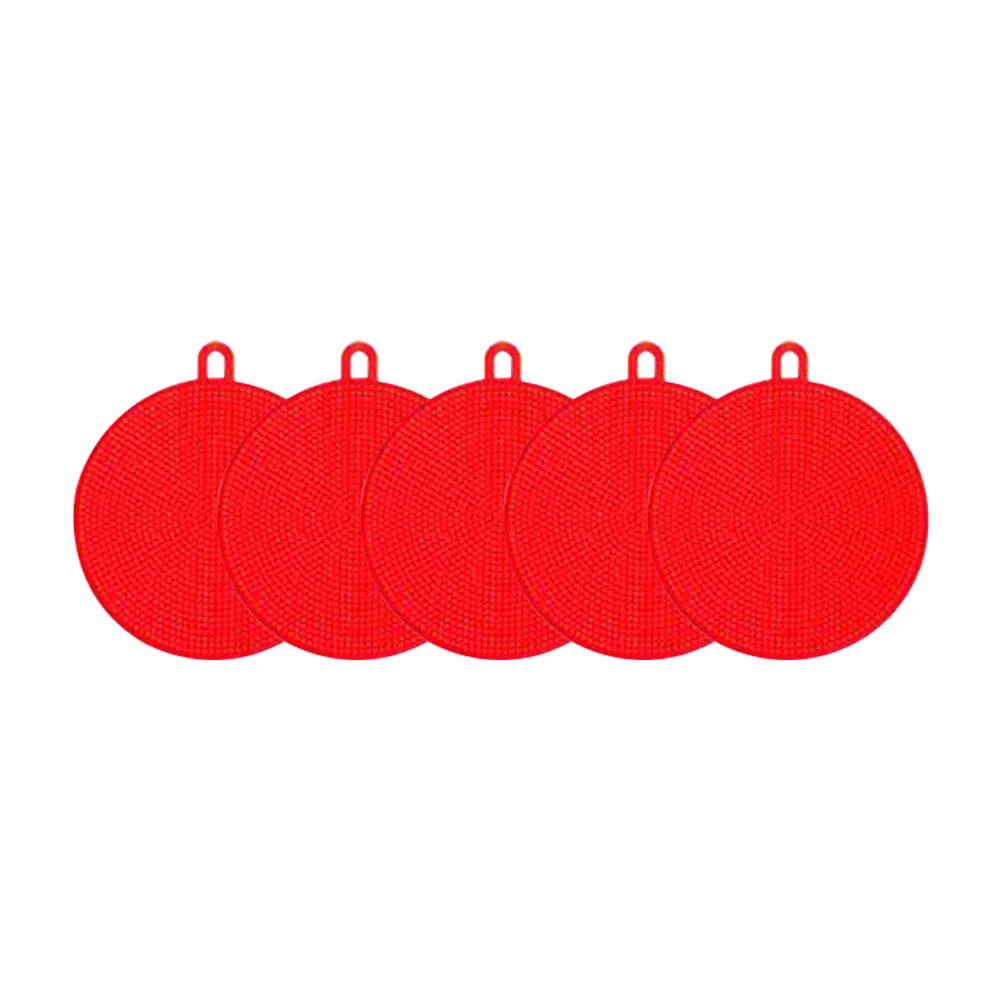 

Kitchen Dish Washing Cloth Silicone Scrubber mat Insulation Brush Household Fruit Vegetable Cleaning Tools Kitchen Accessories