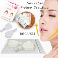 40pcsset invisible v line slimming face cheek chin beauty women mini shape stickers 2 styles