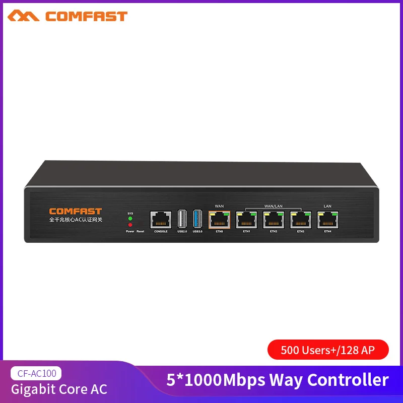 Comfast шлюз аутентификации гигабитный переменного тока маршрутизация MT7621 880 МГц