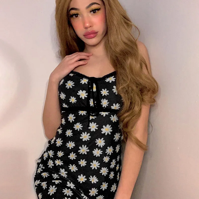 NEDEINS Fashion Floral Dresse Summer Backless Mini Party Dress For Women Dresses 2020 Ruffle Sundresses | Женская одежда