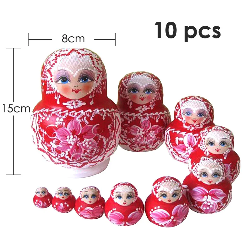 27 стилей, деревянные Matryoshka для мальчиков и девочек, куклы, игрушки, русские Матрешки, лучшие пожелания, подарок на Рождество и год, ручная работа - Цвет: 16