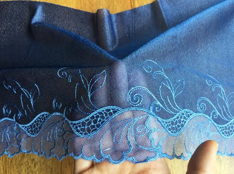 1 Meters Beautiful Royal Blue Series 20cm Width Exquisite Handmade DIY Embroidery Fabric Flower Lace Trim Decoration | Дом и сад