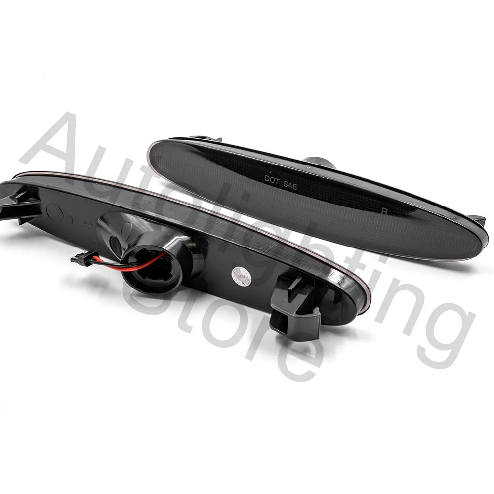 Дымчатые линзы Янтарный светодиодный передний бампер боковой габаритный