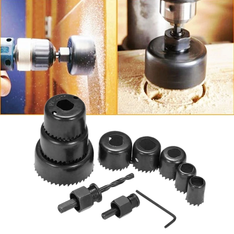 

11 Pcs Woodworking Hole Opener for Desk Surfaces Doors Furniture with High Precision Cutting Teeth High Hardness