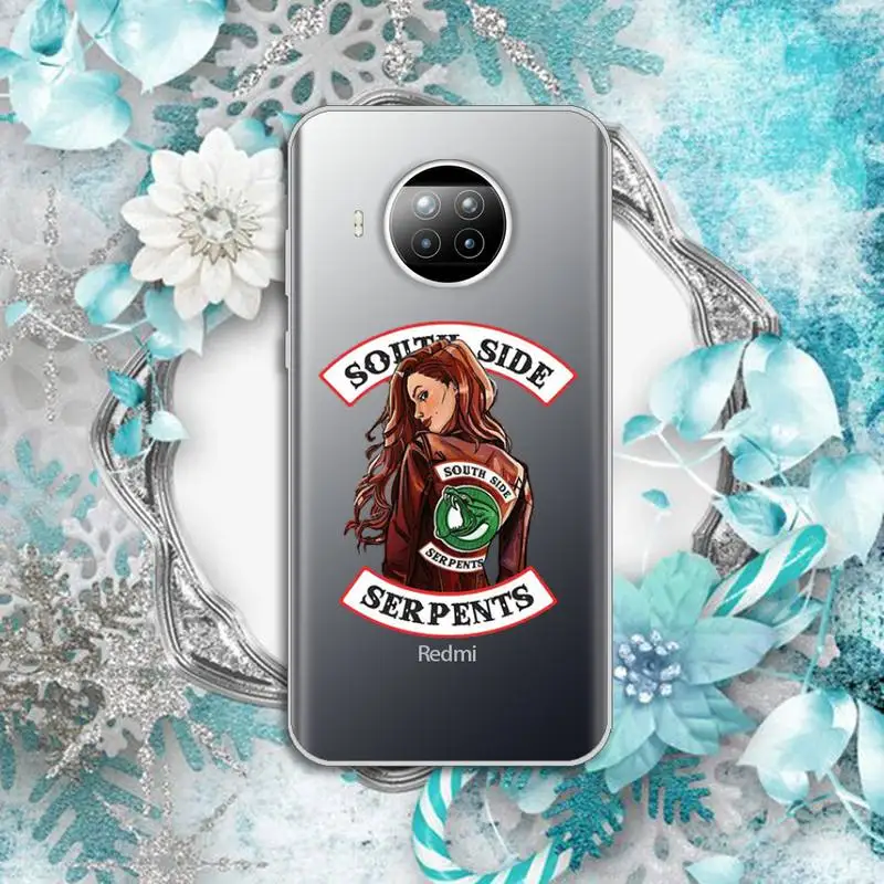 

American TV Riverdale Phone Case Transparent for Xiaomi Redmi note 10 t 8 9 pro lite 11