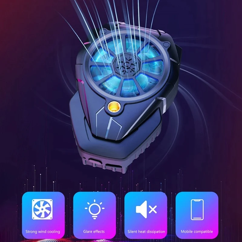 Холодильное телефона охлаждающий вентилятор для Android IOS игровой радиатор