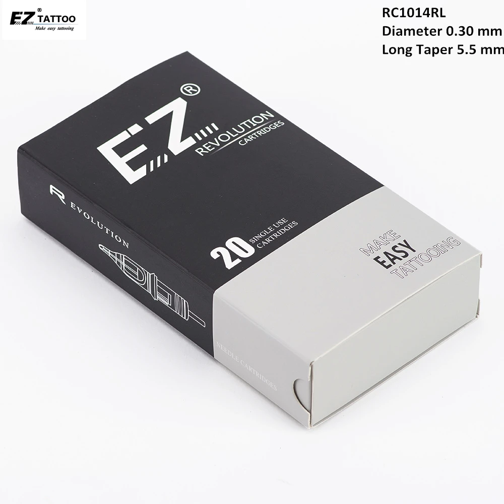 

RC1014RL EZ Revolution тату-картридж #10 (0,30 мм) Круглая подводка тату-иглы для перманентного макияжа роторные тату-машины