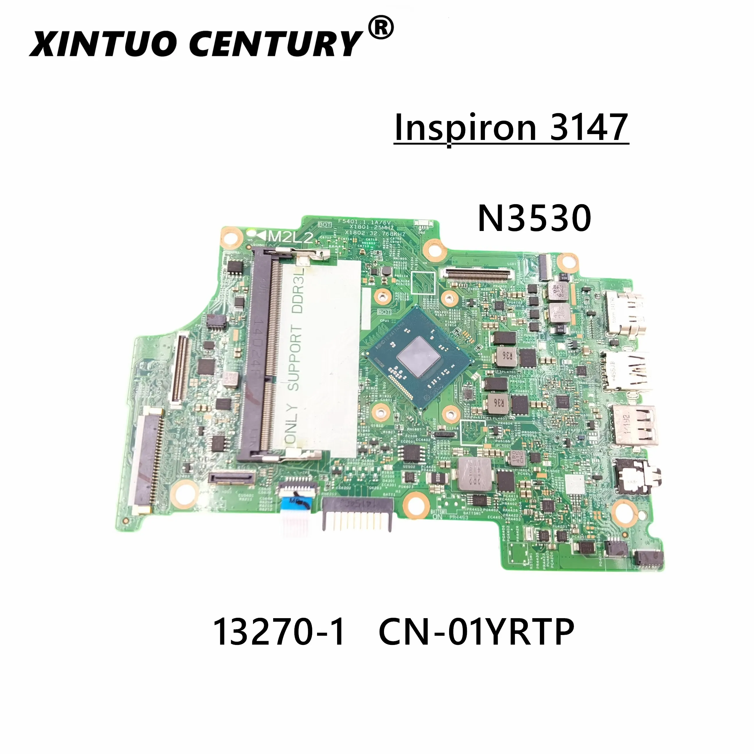 

Материнская плата для ноутбука 1YRTP 01YRTP CN-01YRTP для Dell Inspiron 3147 материнская плата N3530 Процессор DDR3L 100% тесты OK