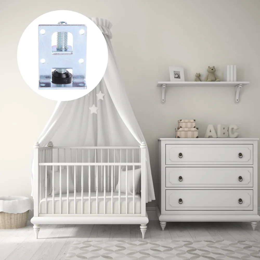 

4pcs Screw Furniture Adjustable Cabinet Legs Steel Table Sofa Metal Leveling Feet Corner Bracket Floor Protection