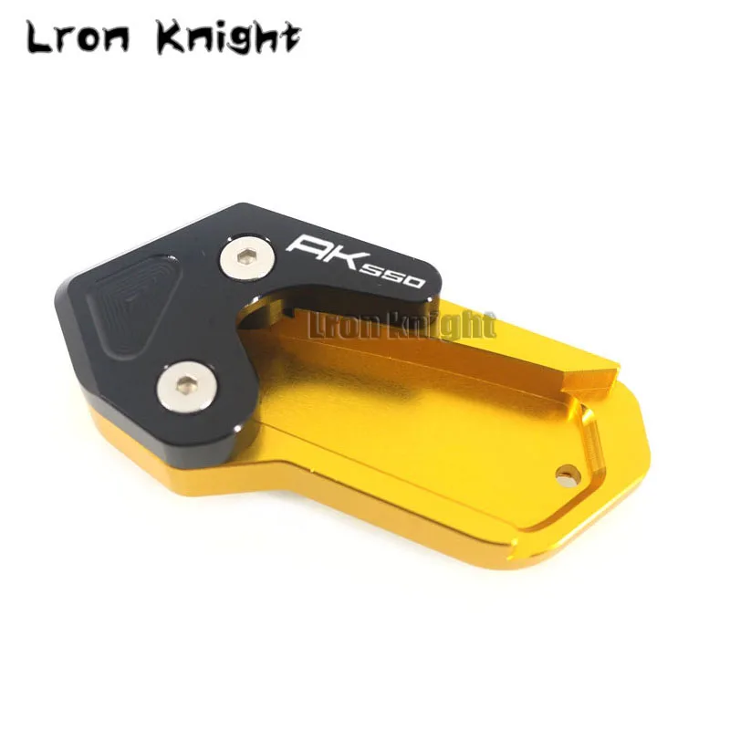 For KYMCO AK550 AK 550 2017 2019 Motorcycle CNC Kickstand Foot Side Stand Extension Pad Support Plate With Logo | Автомобили и