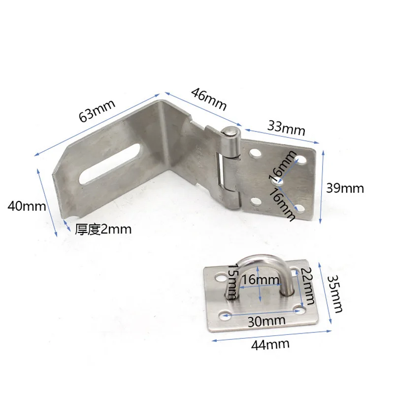 Пряжка для двери из нержавеющей стали с прямым углом 90 градусов|Дверные задвижки|