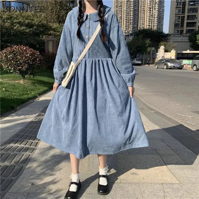 Женские платья с длинным рукавом в стиле преппи шикарные милые школьные японском