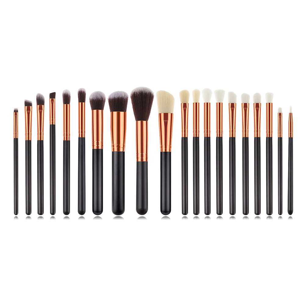 

2019 20pcs Makeup Brushes Cosmetic Brushes for Foundation Powder Blush Concealers Eye Shadows Kit Black Pen