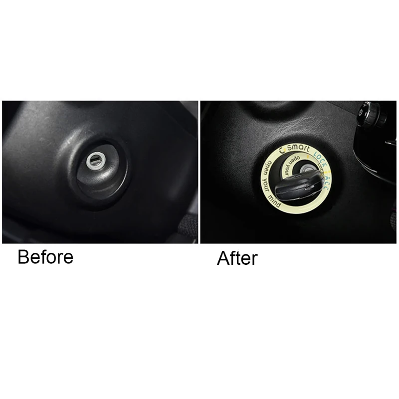 Светящиеся наклейки на устройство зажигания автомобиля эпоксидные Переводные