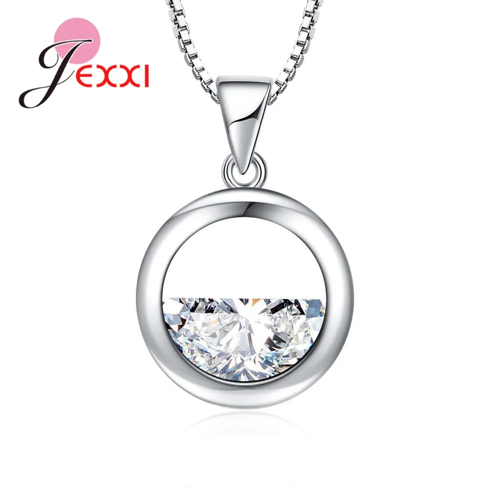 Новый 925 стерлингового серебра Ювелирные наборы ожерелье серьги для женщин