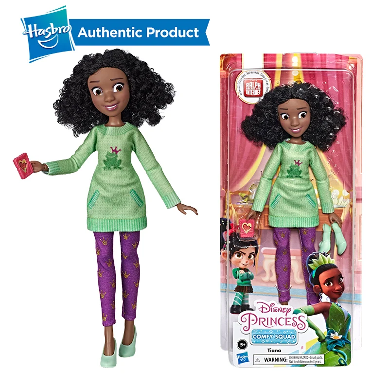 Tiana Hasbro Дисней Принцесса Белль Рапунцель Тиана Comfy Squad Ральф день рождения Wreck-It Ральф разбивает интернет куклы - Цвет: Tiana