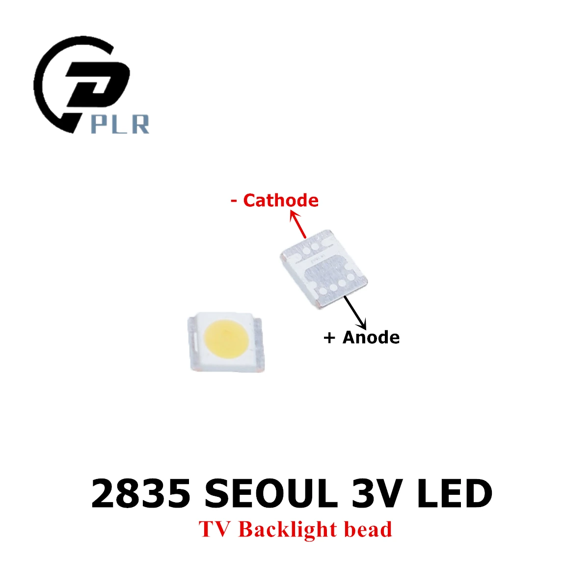 200 шт Сеульский SMD светодиодный 3528 2835 3V 1W холодный белый 100LM высокой мощности для