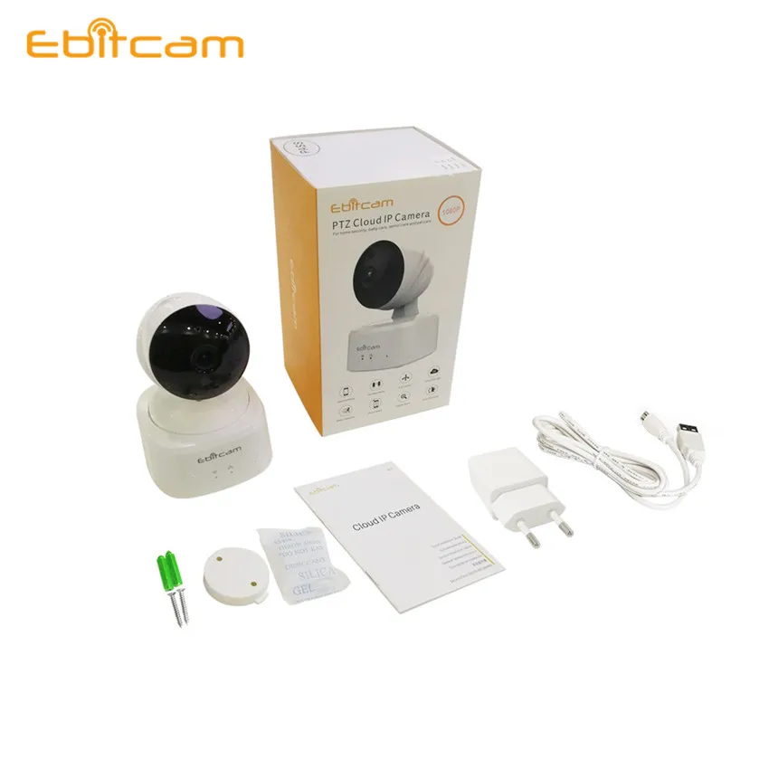 

Ebitcam Security 360 CCTV Ip Camera PTZ 1080P 2K Face Motion Detect PIR Night Vision Surveillance Alarm Indoor Wifi Baby Monitor