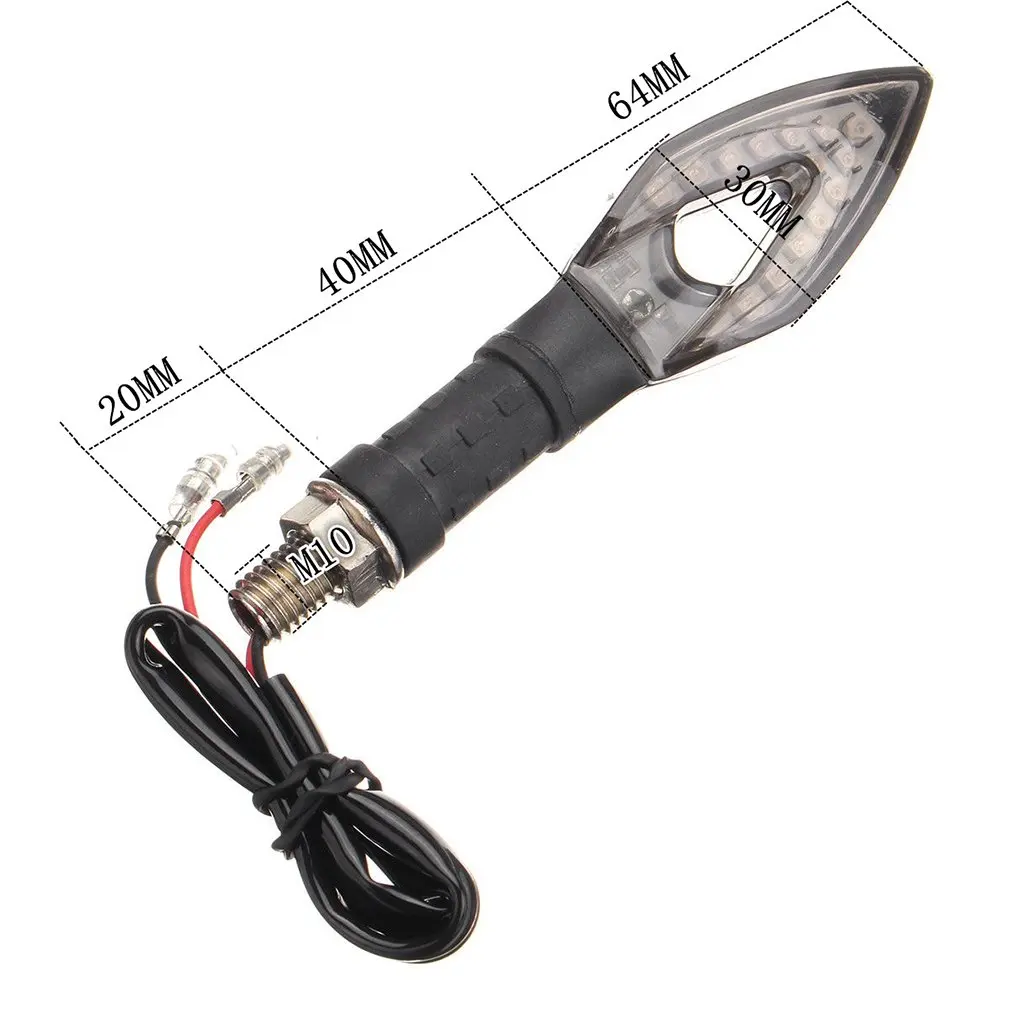 

Factory Direct 14 LED Motorcycle Turn Signal Light Streamer Indicator Light