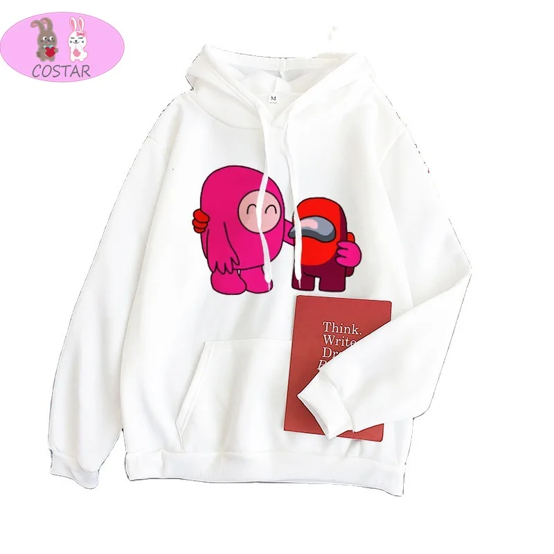 

COSTAR Hot New Game Among Us Cute Printed Fashion Hoodies Pullover Harajuku Hooded Sweatershirt Unisex