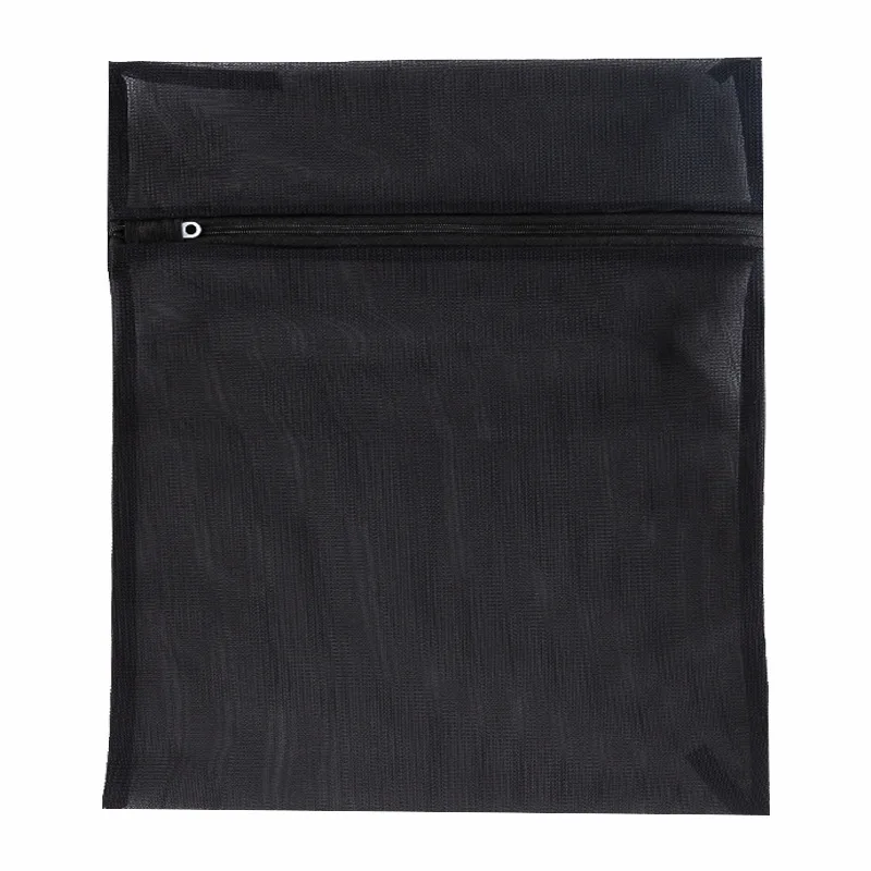 1pcs Home storage bag Net Black zippered mesh Clothes underwear |