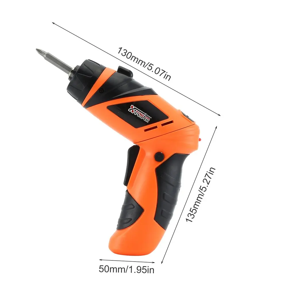 

X-power 4.8V Rechargeable Cordless Electric Screwdriver Bits kit Screw Power Driver Drill Power Tools with LED Lighting