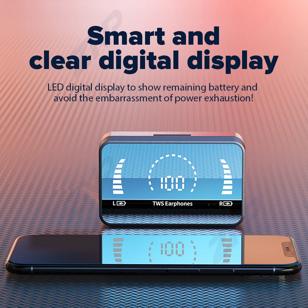 TWS-стереонаушники с зарядным футляром и поддержкой Bluetooth 5 0 3500 мА · ч | Электроника