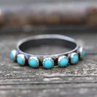 Кольцо, восстанавливающее старинные путь, Женское кольцо в этическом стиле с синим и красным драгоценным камнем, модное вечерние ЦО с бусинами для девушек