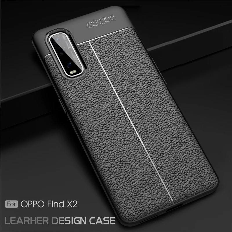 Для OPPO Find X2 чехол Capas жесткий противоударный мягкий резиновый бампер защитный для