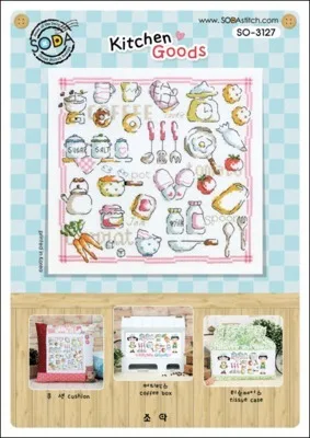 

ZZ MM Mouse avatar Counted Cross Stitch Kit Cross stitch RS cotton with cross stitch SODA 3127 Kitchen Goods