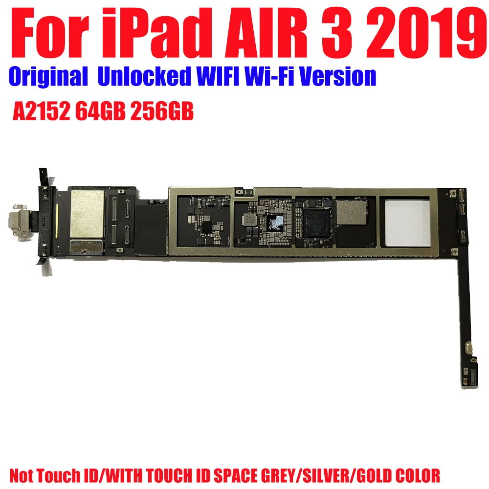 

Motherboard A2152 WIFI Mainboard Unlocked Clean iCloud For ipad AIR3 AIR 3 10.5inch 2019 Logic board with full chip