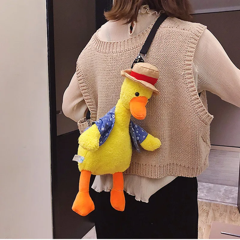 2019 Новая модная плюшевая сумка через плечо с мультяшной собачкой уткой милая на