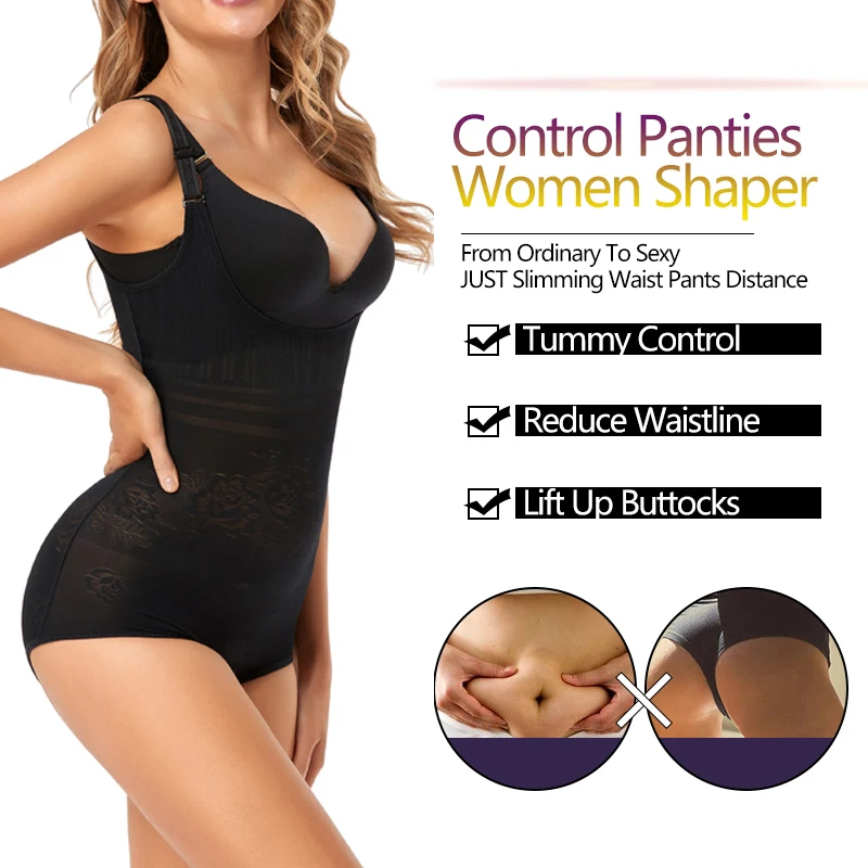 

Body Shaper Women Slimming Shapewear Bodysuit Tummy Control Corset Open Postpartum Waist Trainer Bust Seamless Firm Underwear