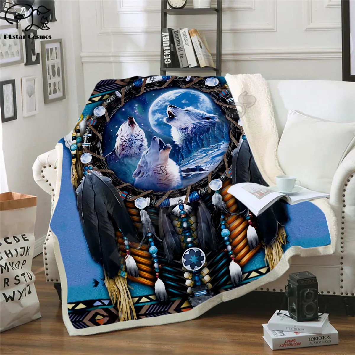 

Wolf Fleece Blanket 3D full printed Wearable Blanket Adults/kids Fleece Blanket HOME ACCESSORIES drop shippng style-6