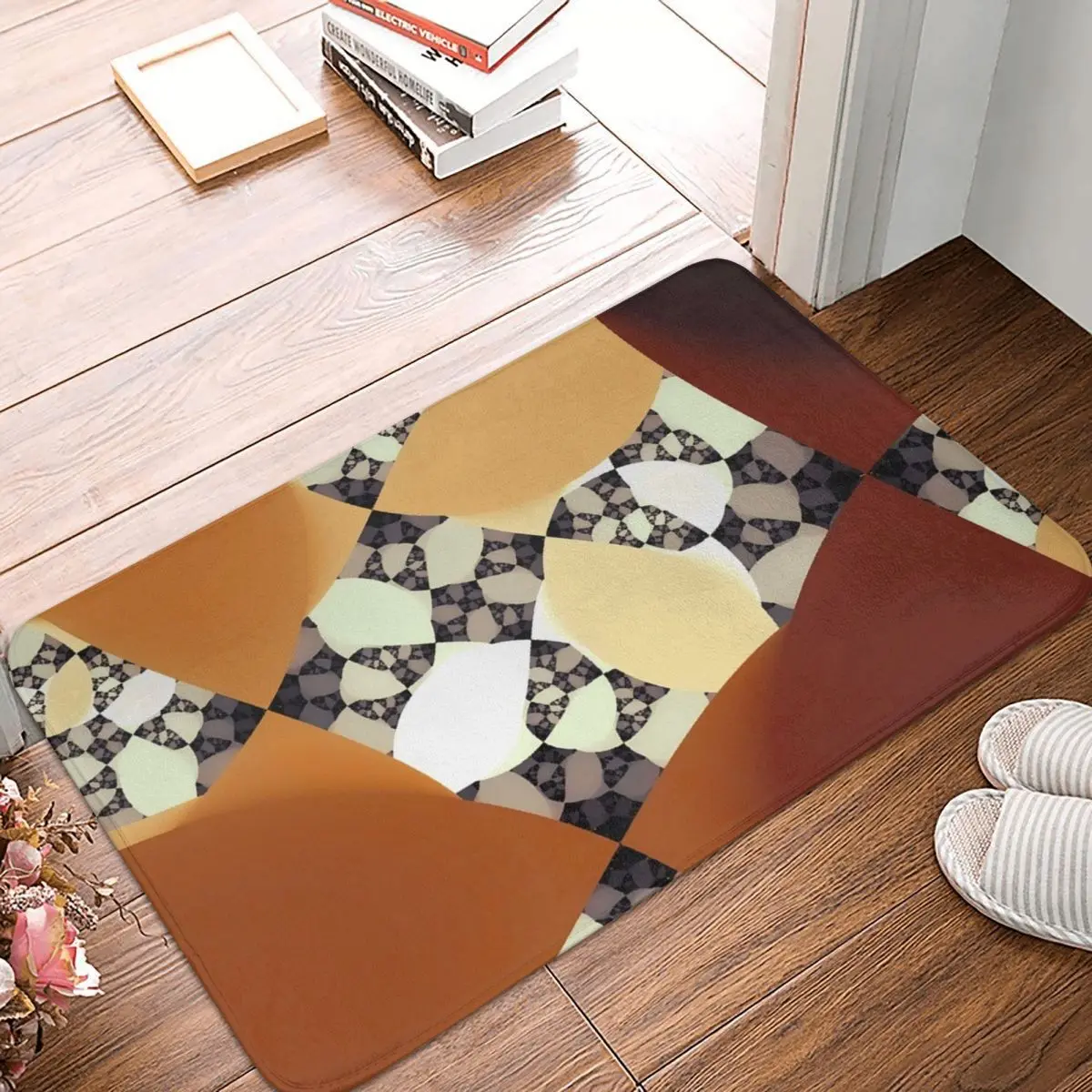 

Catseye Fractal Doormat Rug carpet Mat Footpad Polyester Non-slip Water oil proofEntrance Kitchen Bedroom balcony Cartoon