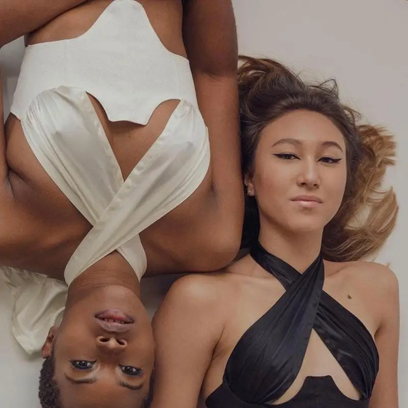 

2021 Summer Cross Halter Neck Hollow Crop Top Y2K Bandage Backless Off Shoulder Sexy Bralette Tank Tops Party Club Streetwear