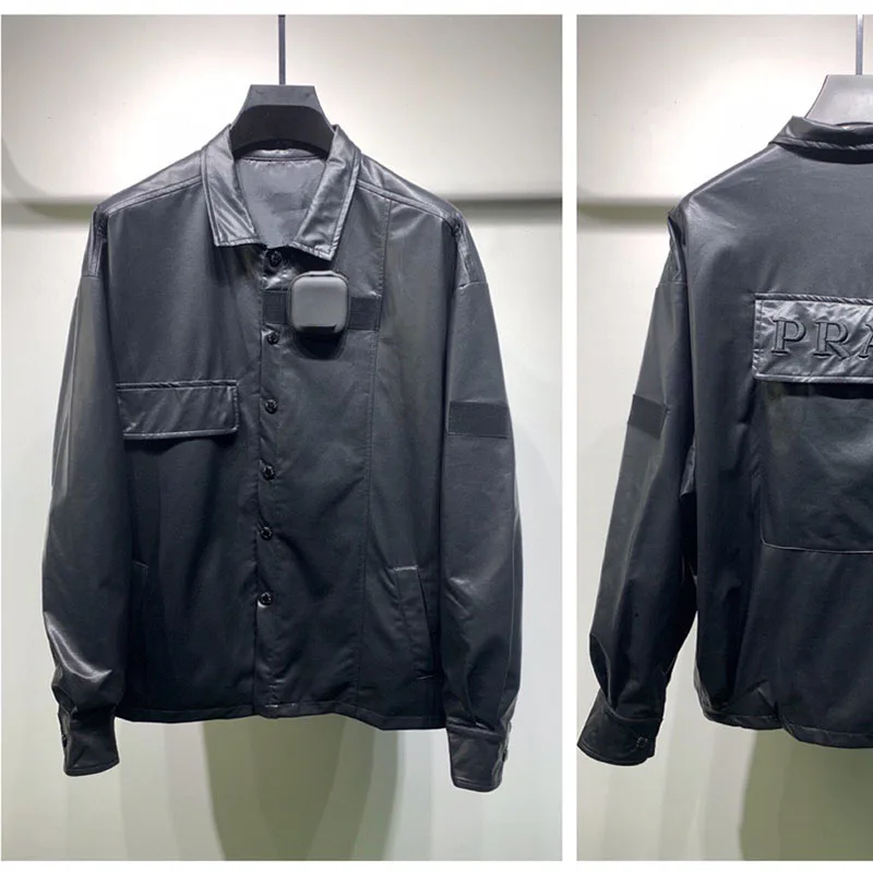 

2021 high quality trench coat spring thin coat Gothic Street Style Belted sheepskin Windbreaker Trench Rain Coat