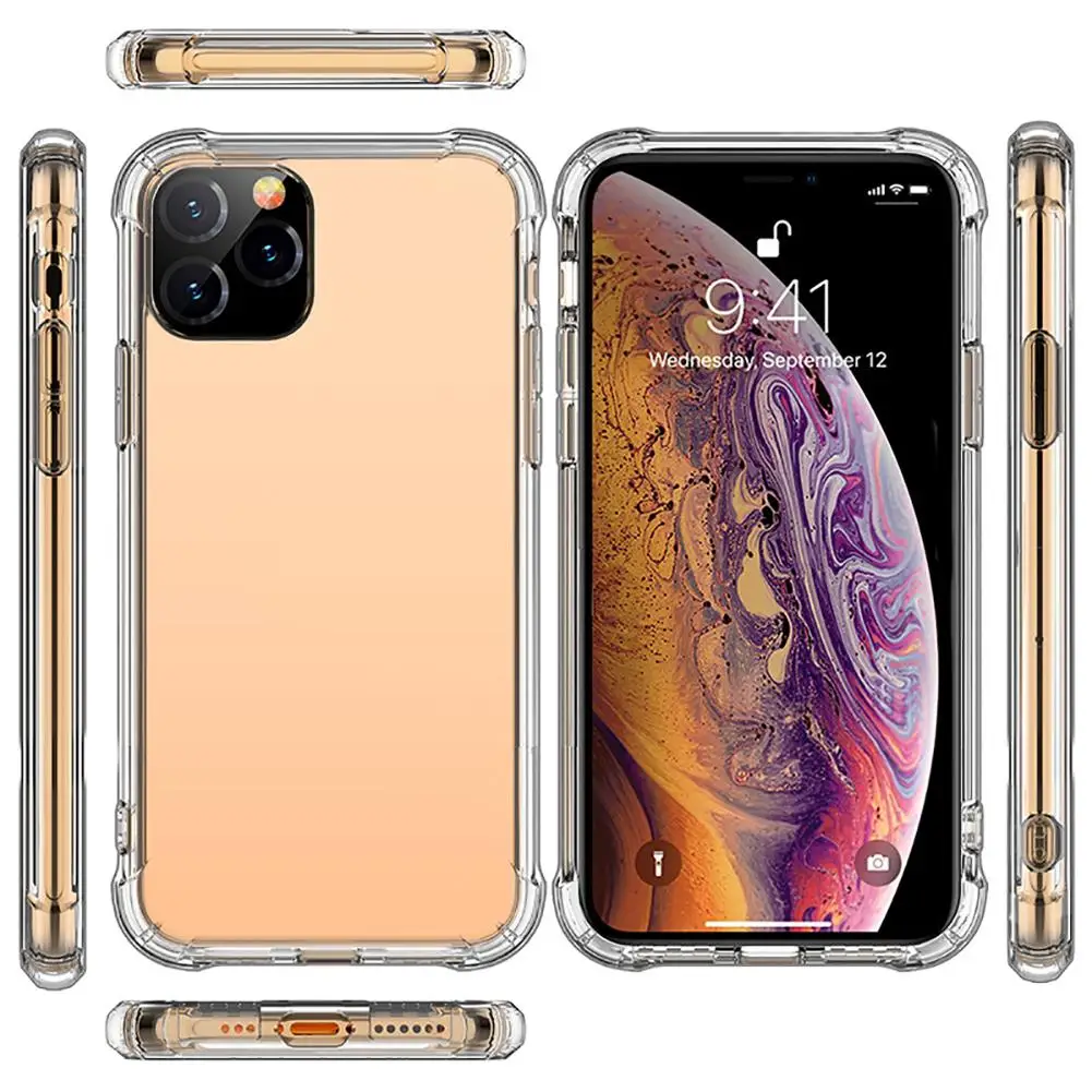Для iphone 11/iphone 11 Pro/iphone 11pro Max простота прозрачный осенне-стойкий ТПУ чехол |