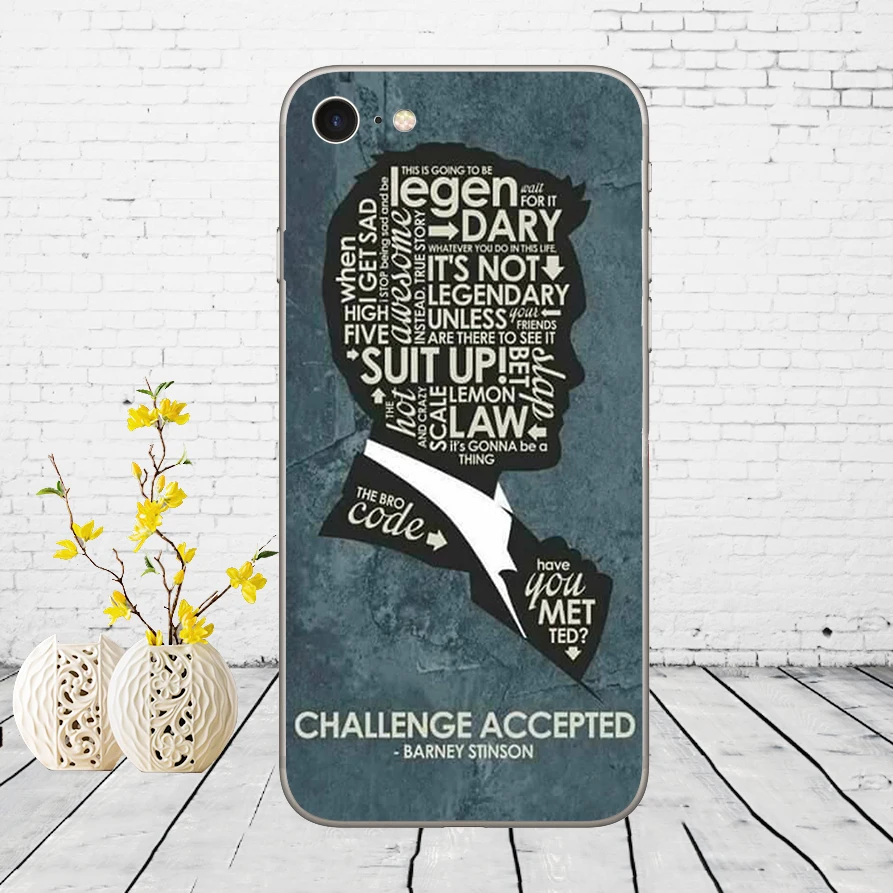 121DD how i met your mother himym quotes Мягкий силиконовый чехол для iPhone 5 5S SE 6 6s 8 plus 7 7 Plus X XS SR MAX чехол