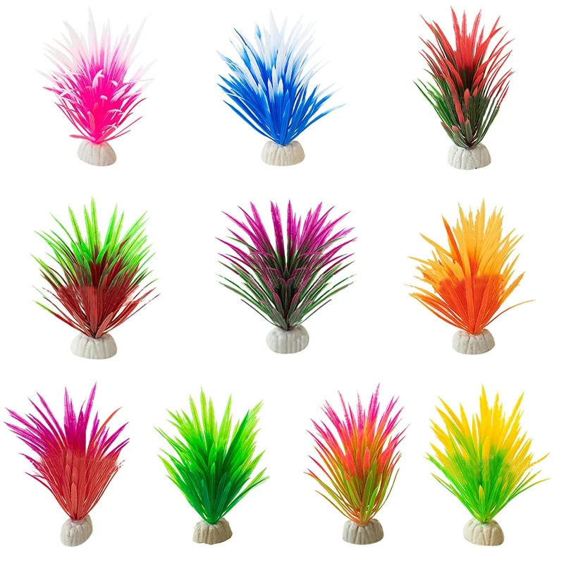 

New Artificial Aquatic Plant Grass Flower Ornament Small Artificial Underwater Plant Aquarium Decoration Supplies Accessories