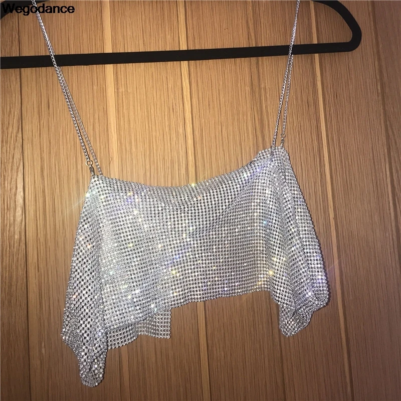 Сексуальный женский топ с низким вырезом металлической цепочкой вырезами