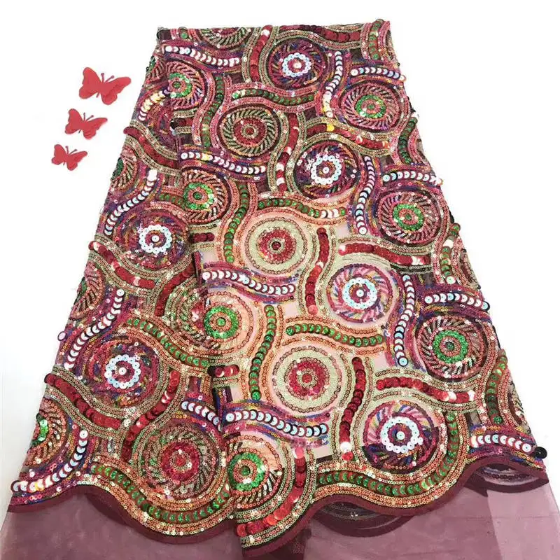 Новинка 2019! ВЫСОКОКАЧЕСТВЕННАЯ кружевная ткань с вышивкой в Африканском