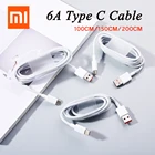 Оригинальный кабель Xiaomi 6A Type-C, 1 м, 1,5 м, 2 м, кабель для быстрой зарядки и передачи данных для MIUI 11, 10 Pro, 9, 8 se, CC9, Redmi K30, K40, 8A Pro, Note 9 Pro