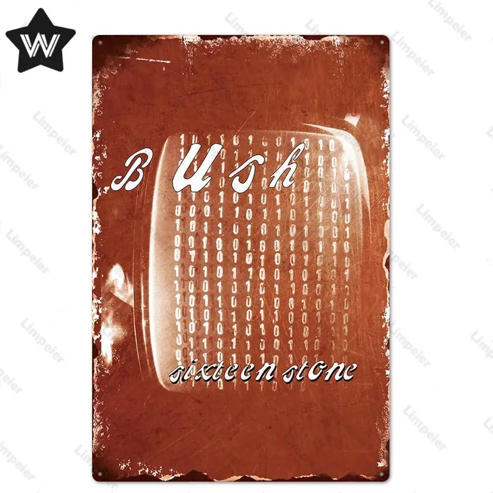 Металлический жестяной знак Rock постер музыкальной группы винтажная музыкальная