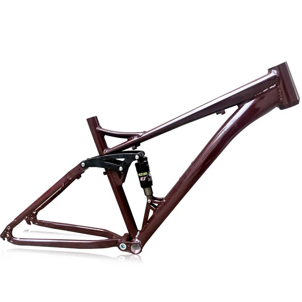 Kalosse Aluminum Alloy Mountain Bike Frame 135*10MM Dropout 68MM Full Suspension Bicycle 150 MM Travel | Спорт и развлечения