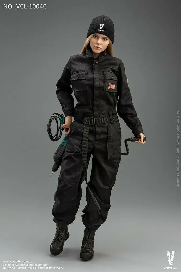 

In Stock 1/6 Scale VERYCOOL Female Black Work-Wear Clothes Set VCL-1004C For 12'' Action Figure